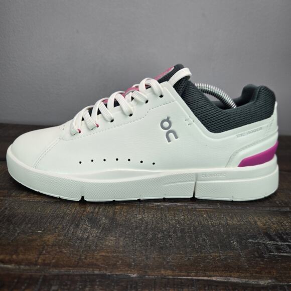 NEW On Cloud The Roger Advantage Womens Size 9.5 Court Tennis Shoes White Pink - Picture 7 of 12